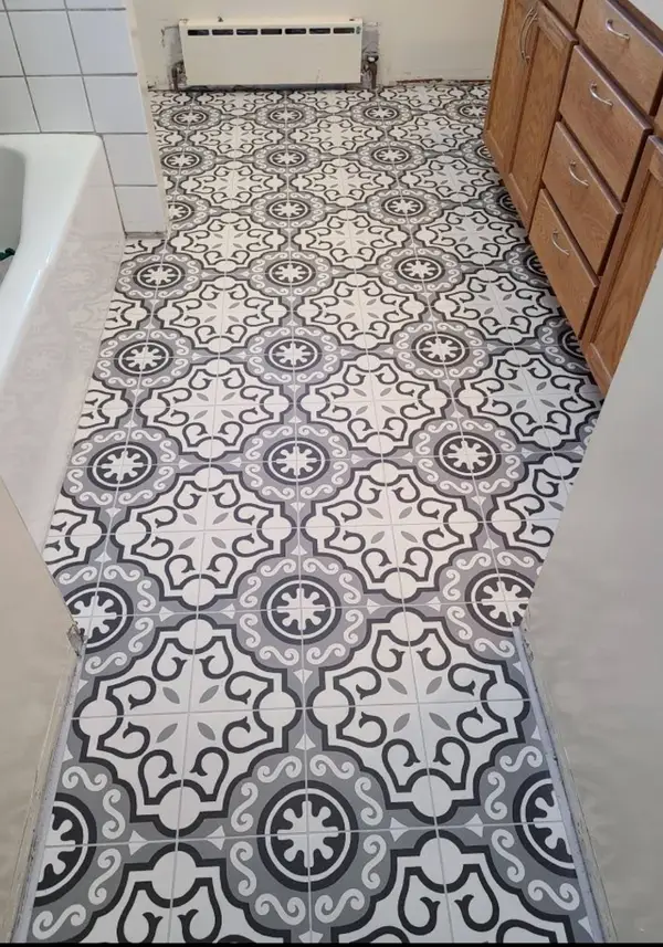 Black and White Bathroom Tile